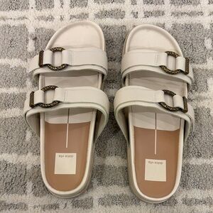 Dolce Vita Cream Double Strap Sandals